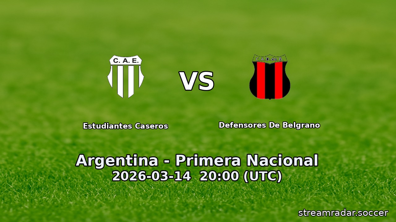 Estudiantes Caseros vs Defensores De Belgrano