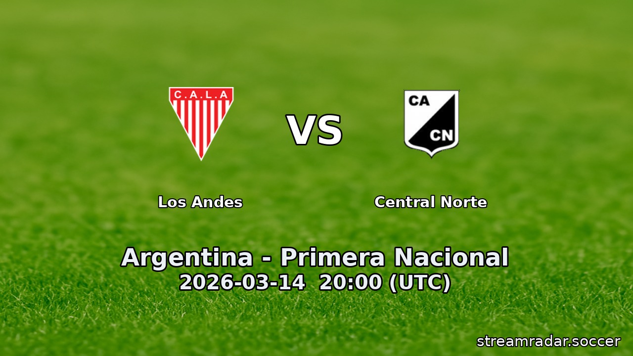Los Andes vs Central Norte