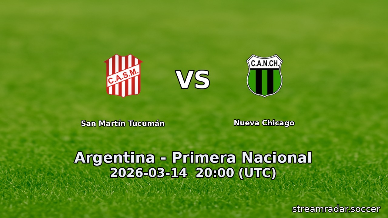 San Martín Tucumán vs Nueva Chicago