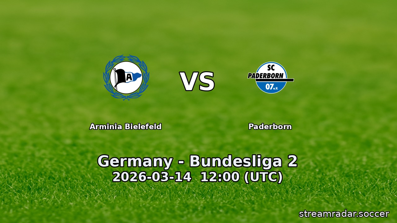 Arminia Bielefeld vs Paderborn