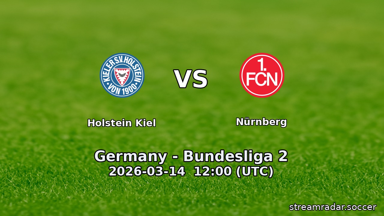 Holstein Kiel vs Nürnberg