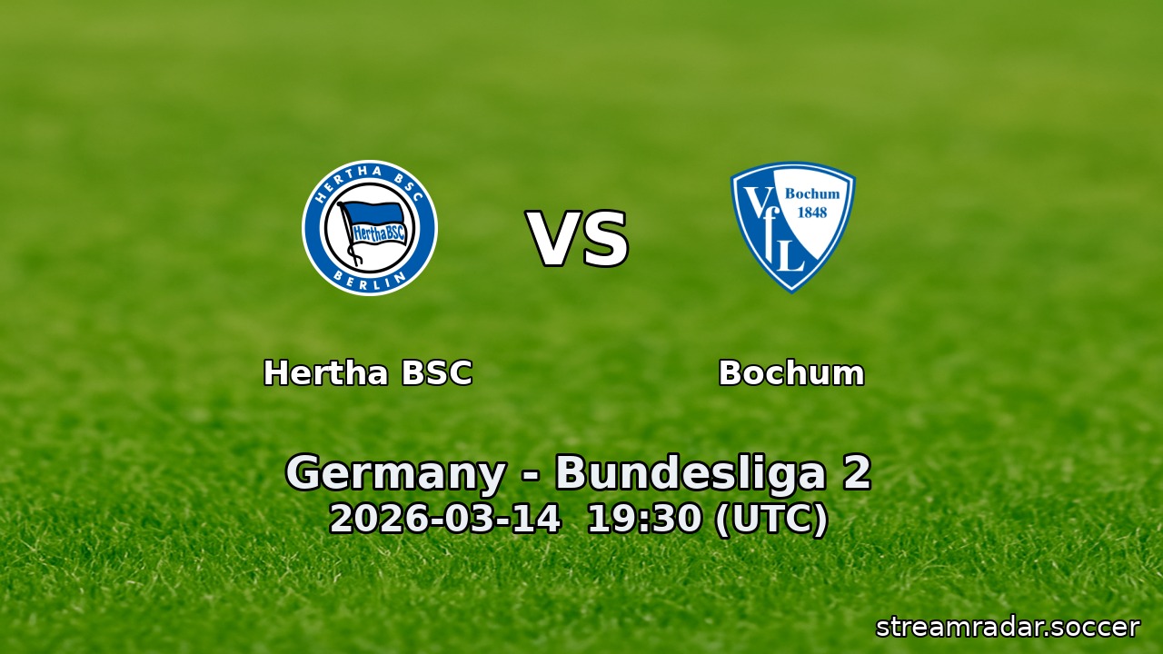 Hertha BSC vs Bochum