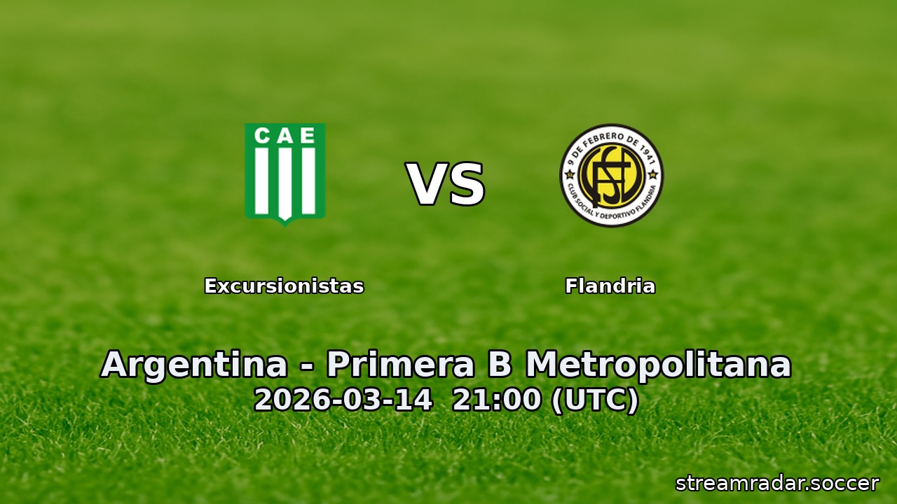 Excursionistas vs Flandria