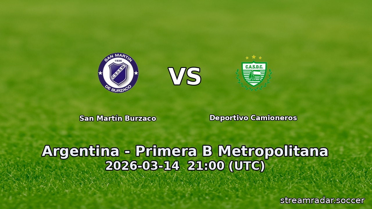 San Martín Burzaco vs Deportivo Camioneros