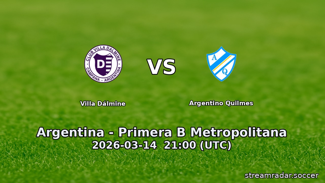 Villa Dálmine vs Argentino Quilmes