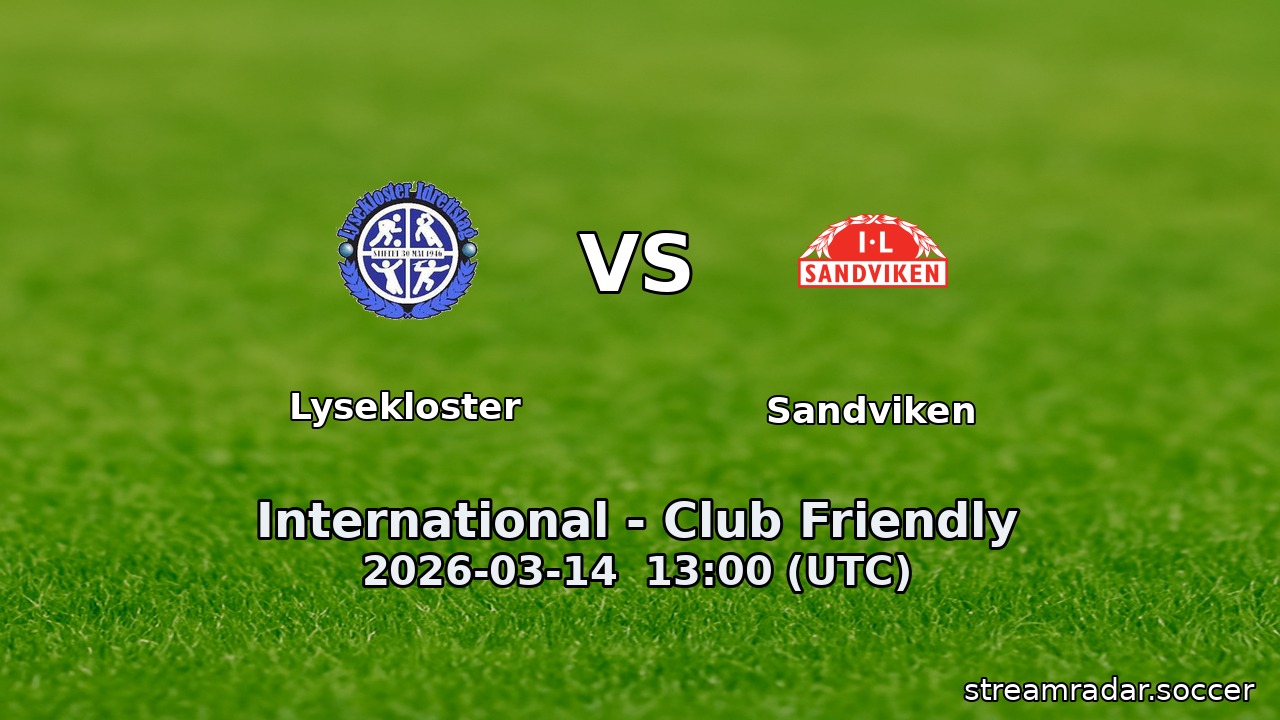 Lysekloster vs Sandviken