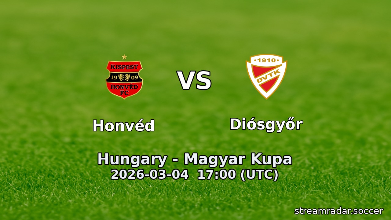 Honvéd vs Diósgyőr