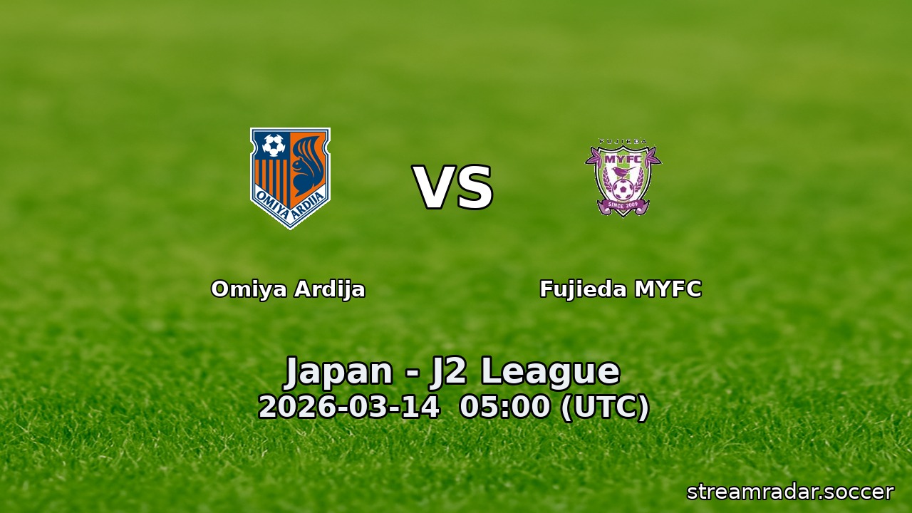 Omiya Ardija vs Fujieda MYFC