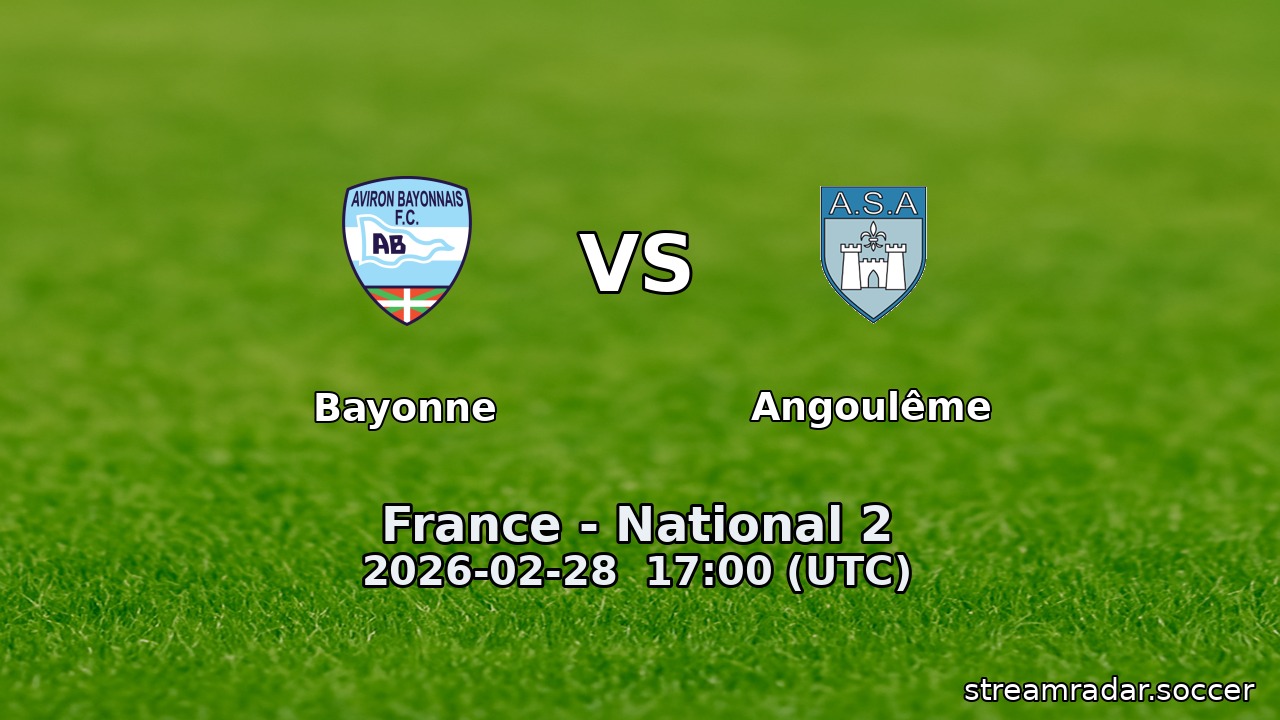 Bayonne vs Angoulême