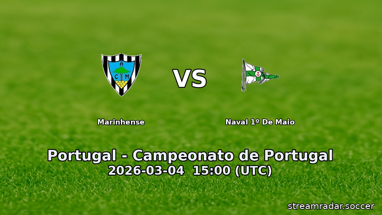 Marinhense vs Naval 1º De Maio
