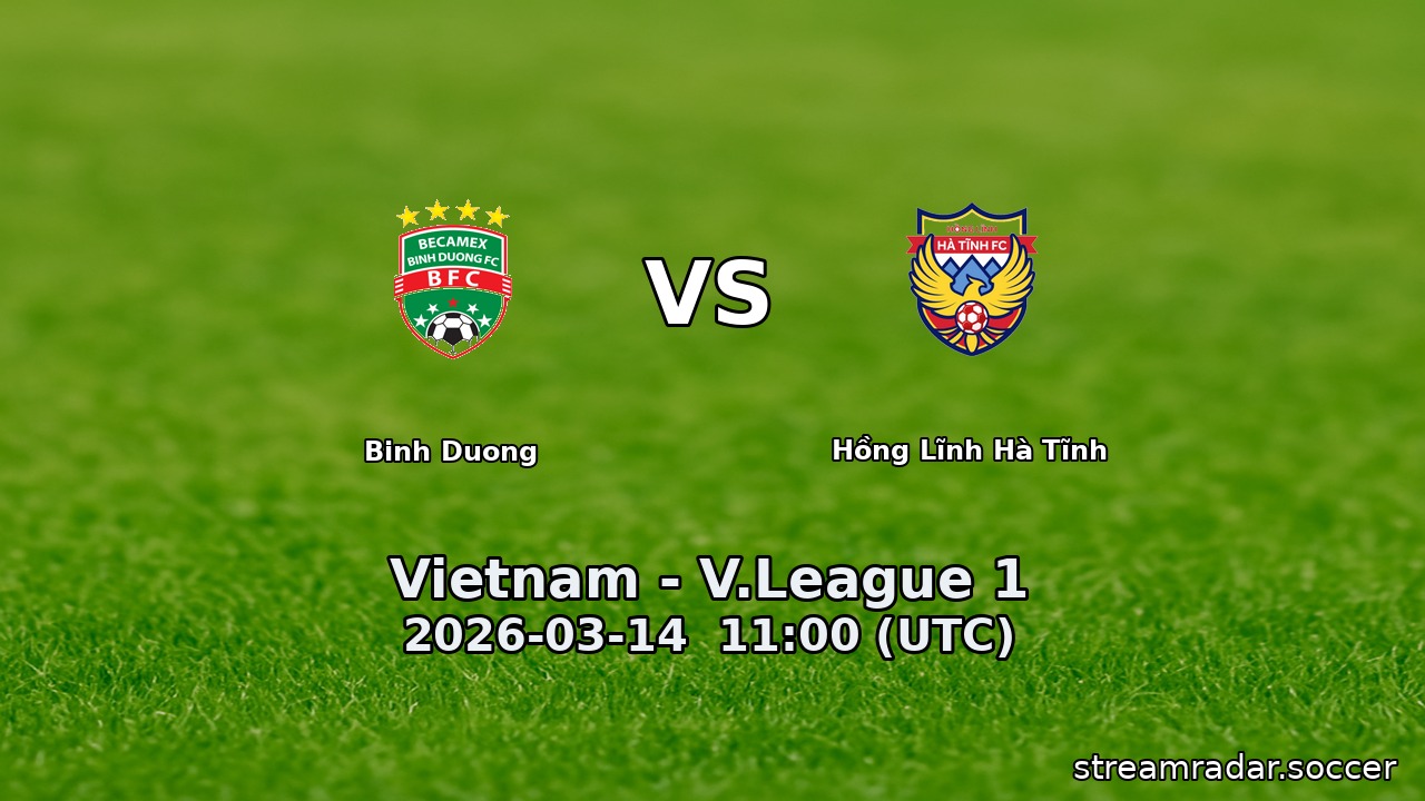 Binh Duong vs Hồng Lĩnh Hà Tĩnh