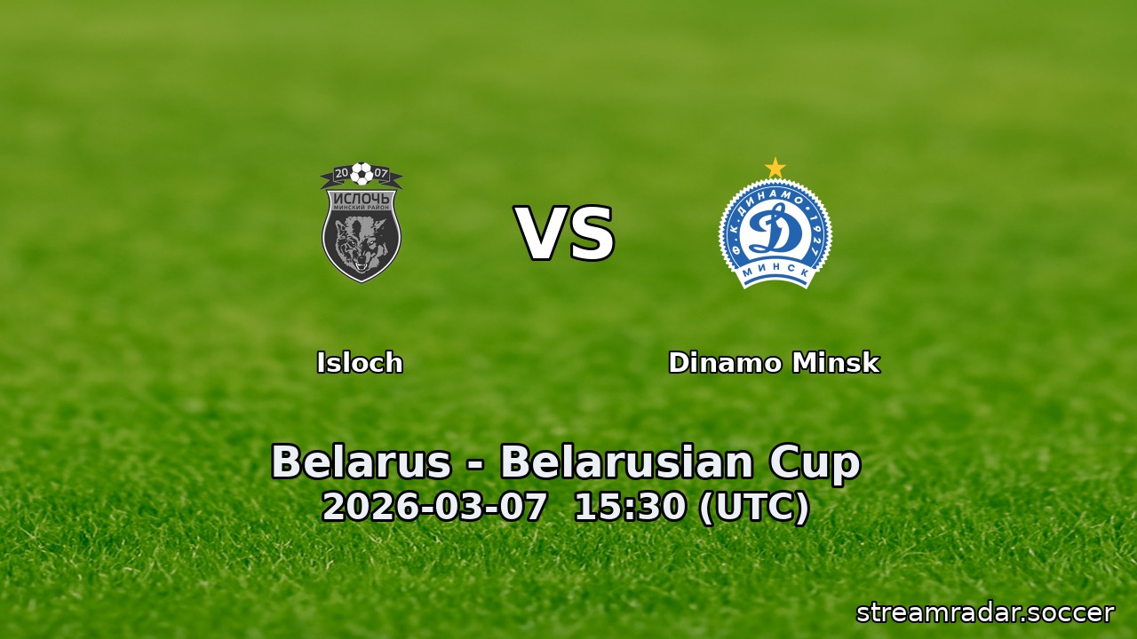 Isloch vs Dinamo Minsk