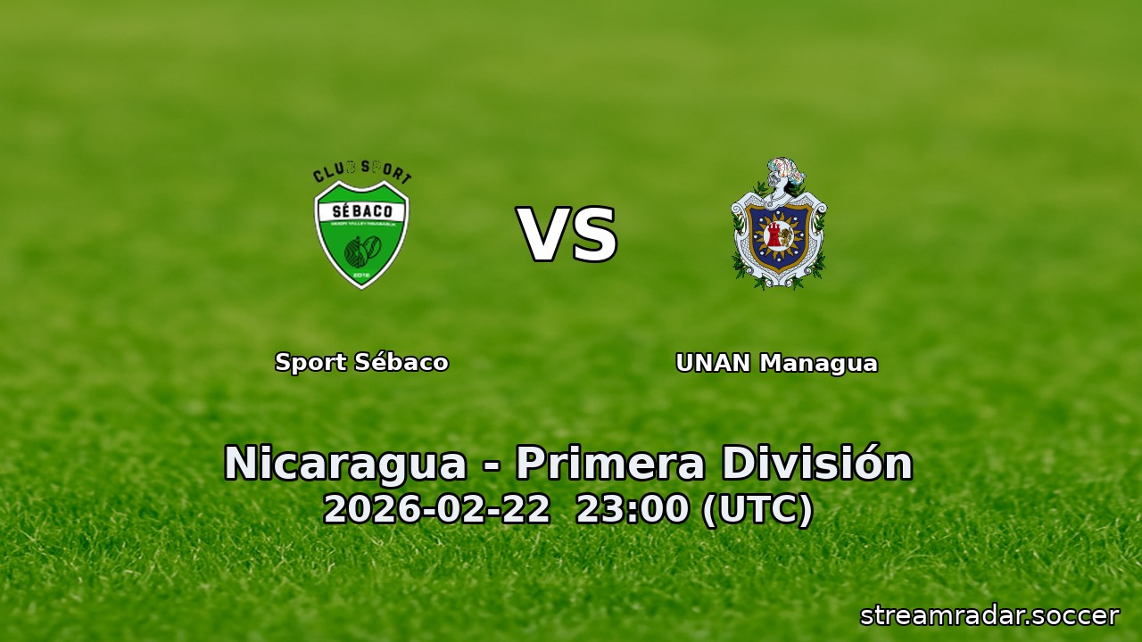 Sport Sébaco vs UNAN Managua