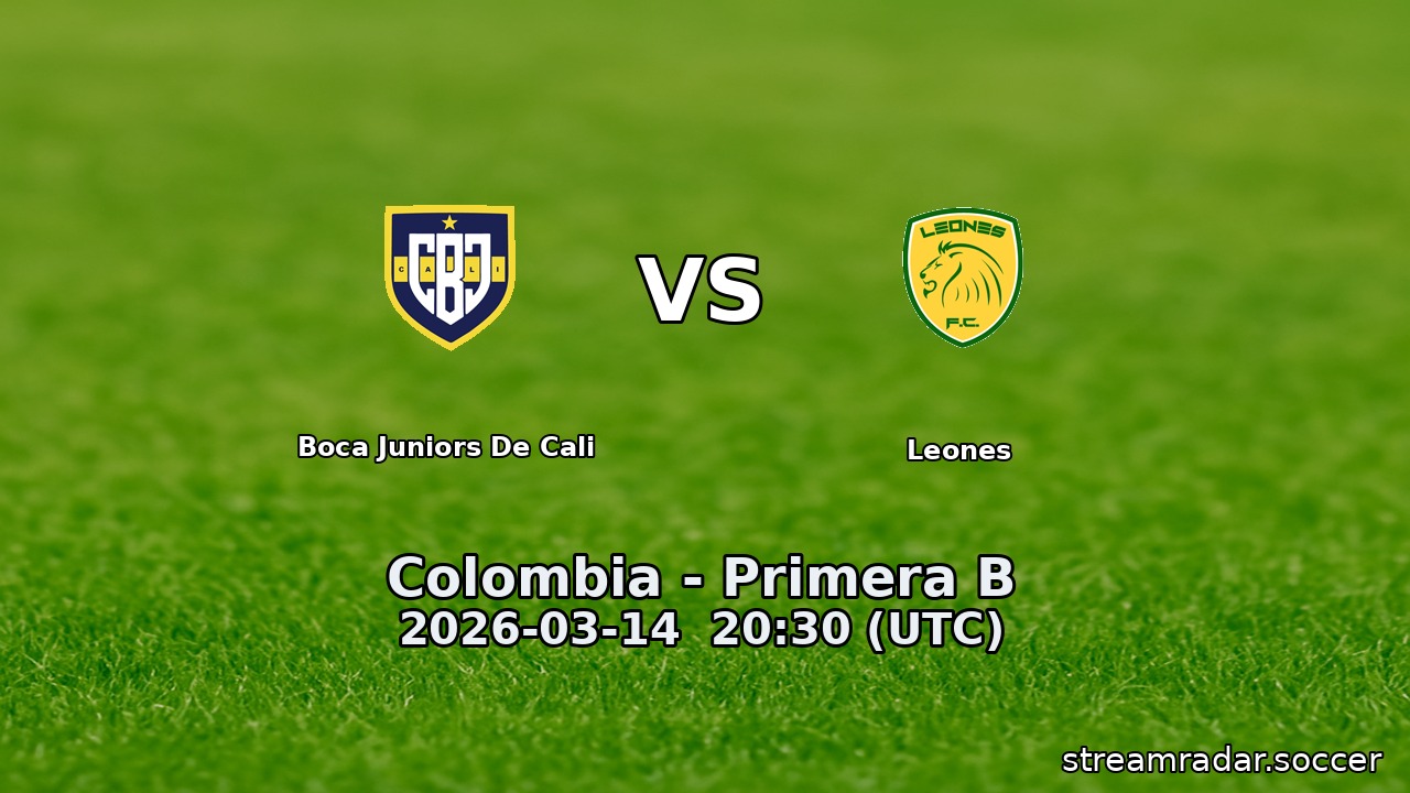 Boca Juniors De Cali vs Leones