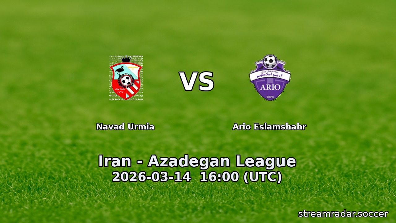 Navad Urmia vs Ario Eslamshahr