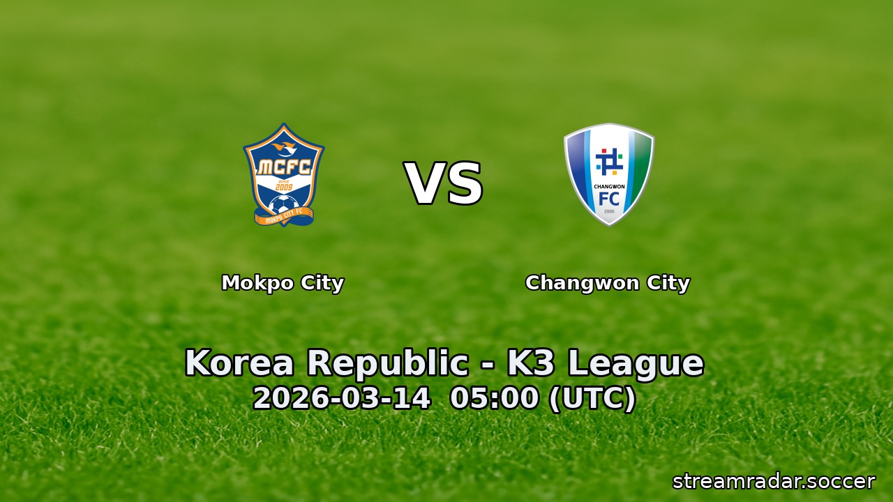 Mokpo City vs Changwon City