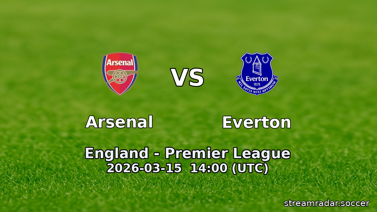 Arsenal vs Everton