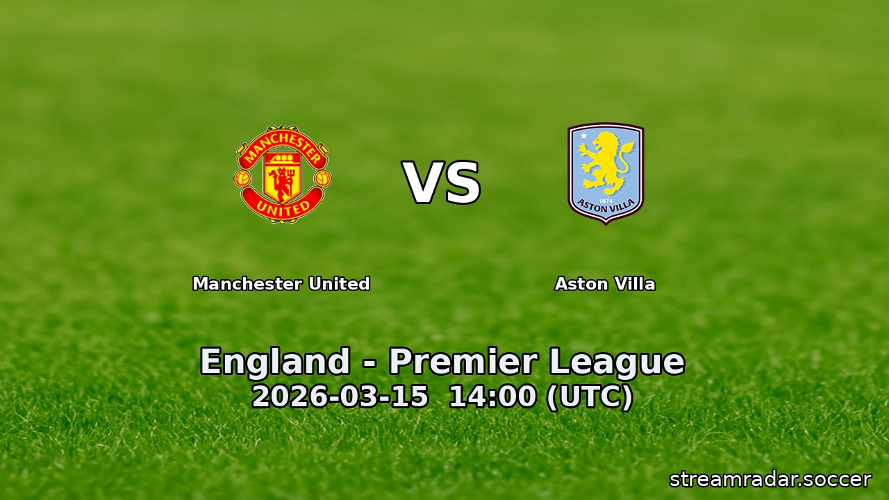 Manchester United vs Aston Villa