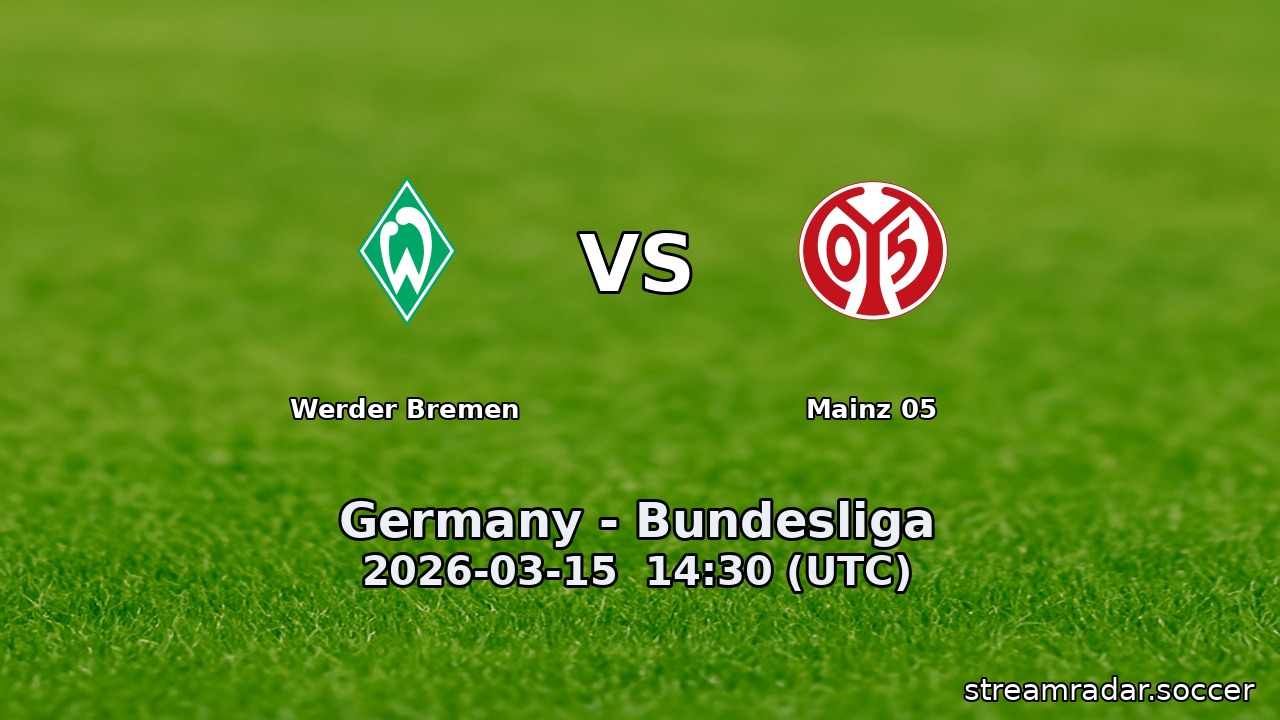 Werder Bremen vs Mainz 05