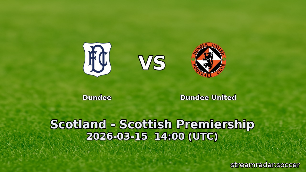 Dundee vs Dundee United