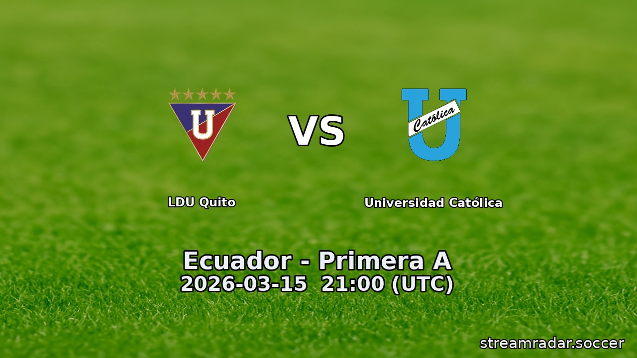 LDU Quito vs Universidad Católica