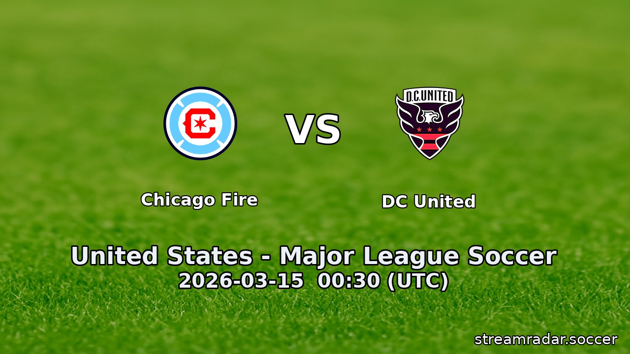 Chicago Fire vs DC United