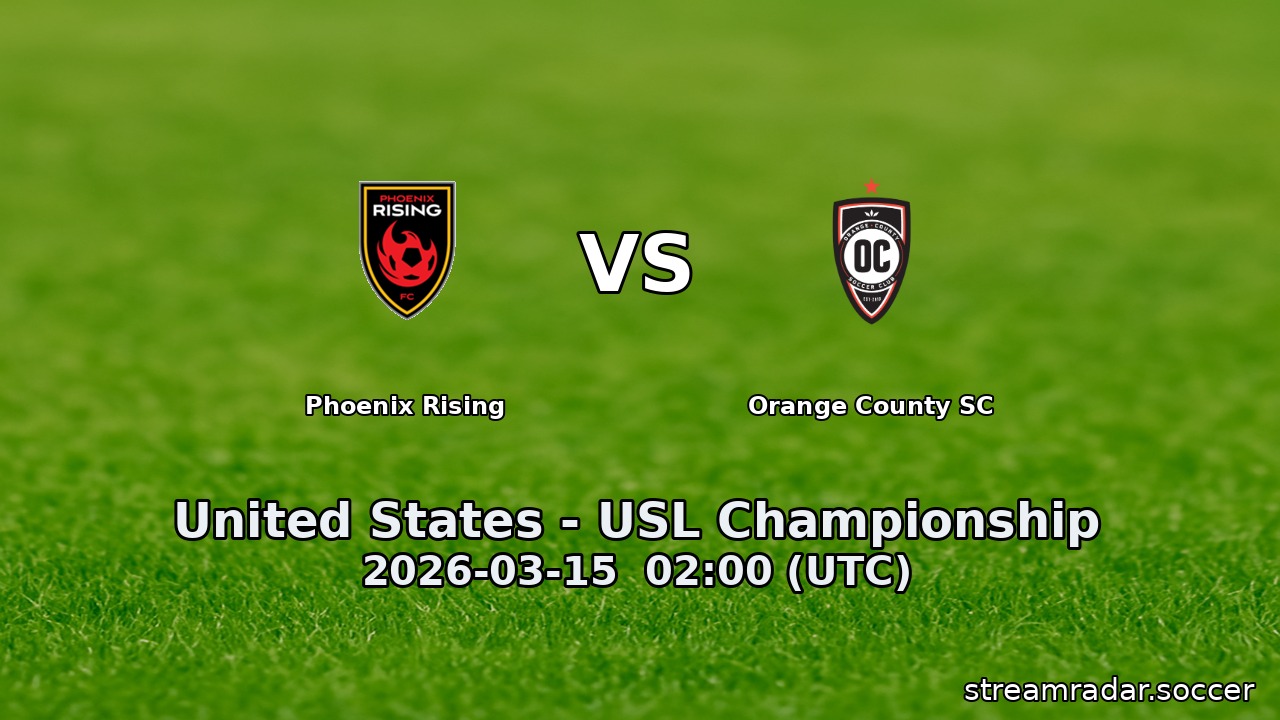 Phoenix Rising vs Orange County SC