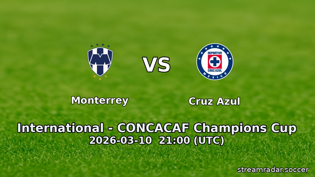 Monterrey vs Cruz Azul
