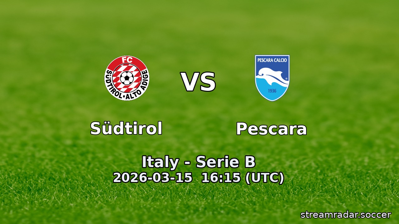 Südtirol vs Pescara