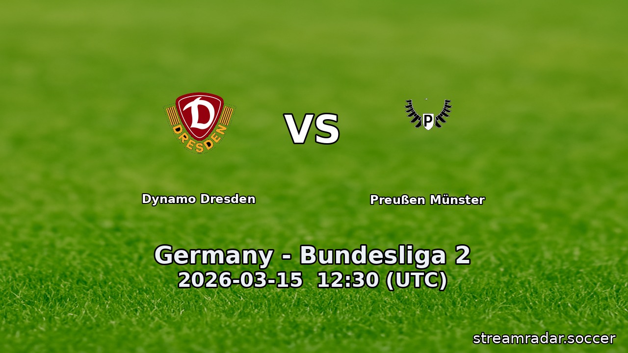 Dynamo Dresden vs Preußen Münster