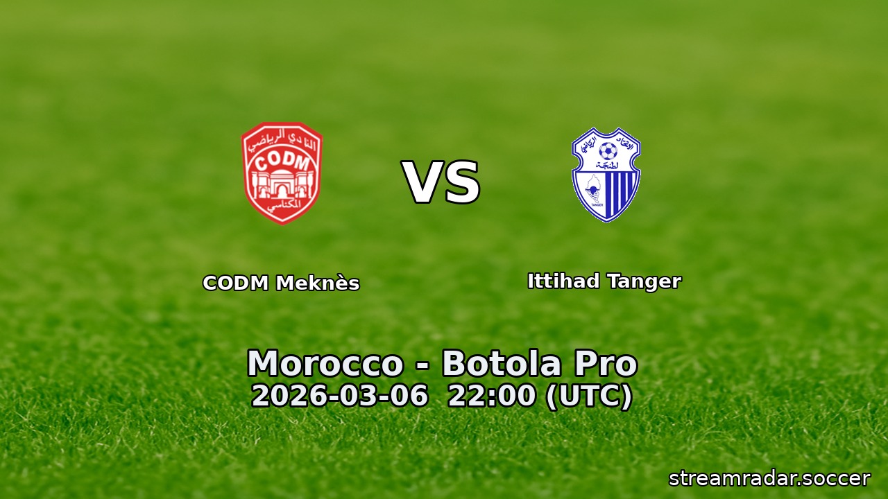 CODM Meknès vs Ittihad Tanger