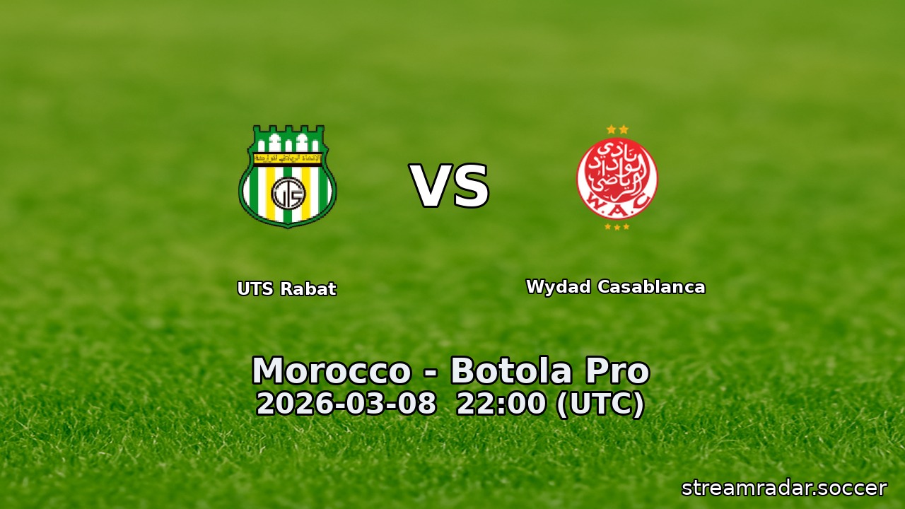 UTS Rabat vs Wydad Casablanca