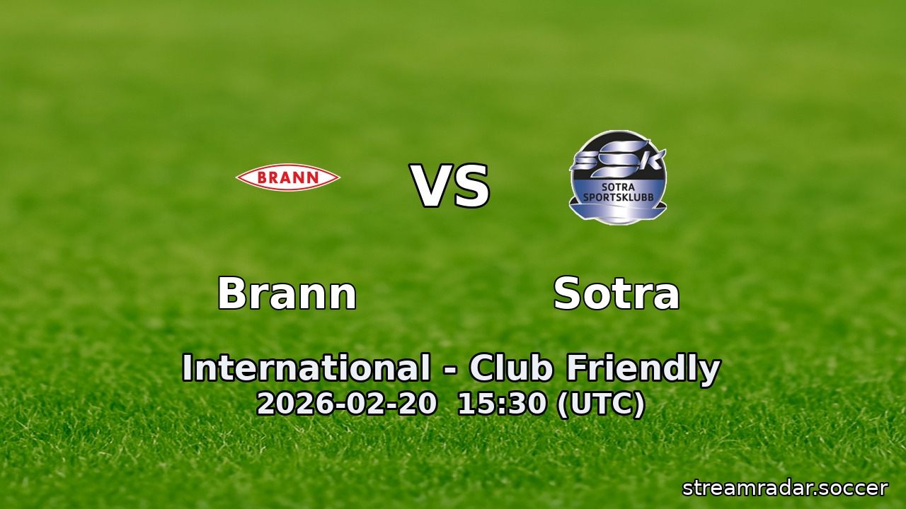 Brann vs Sotra