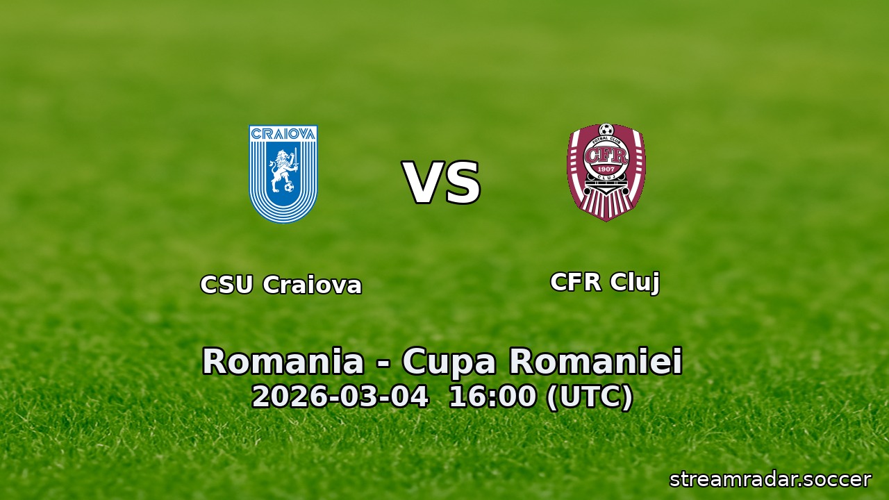 CSU Craiova vs CFR Cluj