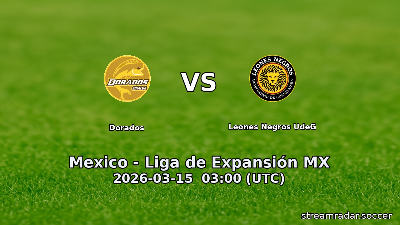 Dorados vs Leones Negros UdeG