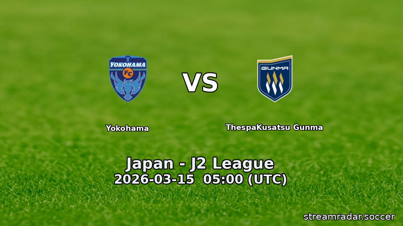Yokohama vs ThespaKusatsu Gunma