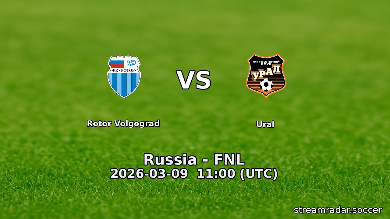 Rotor Volgograd vs Ural