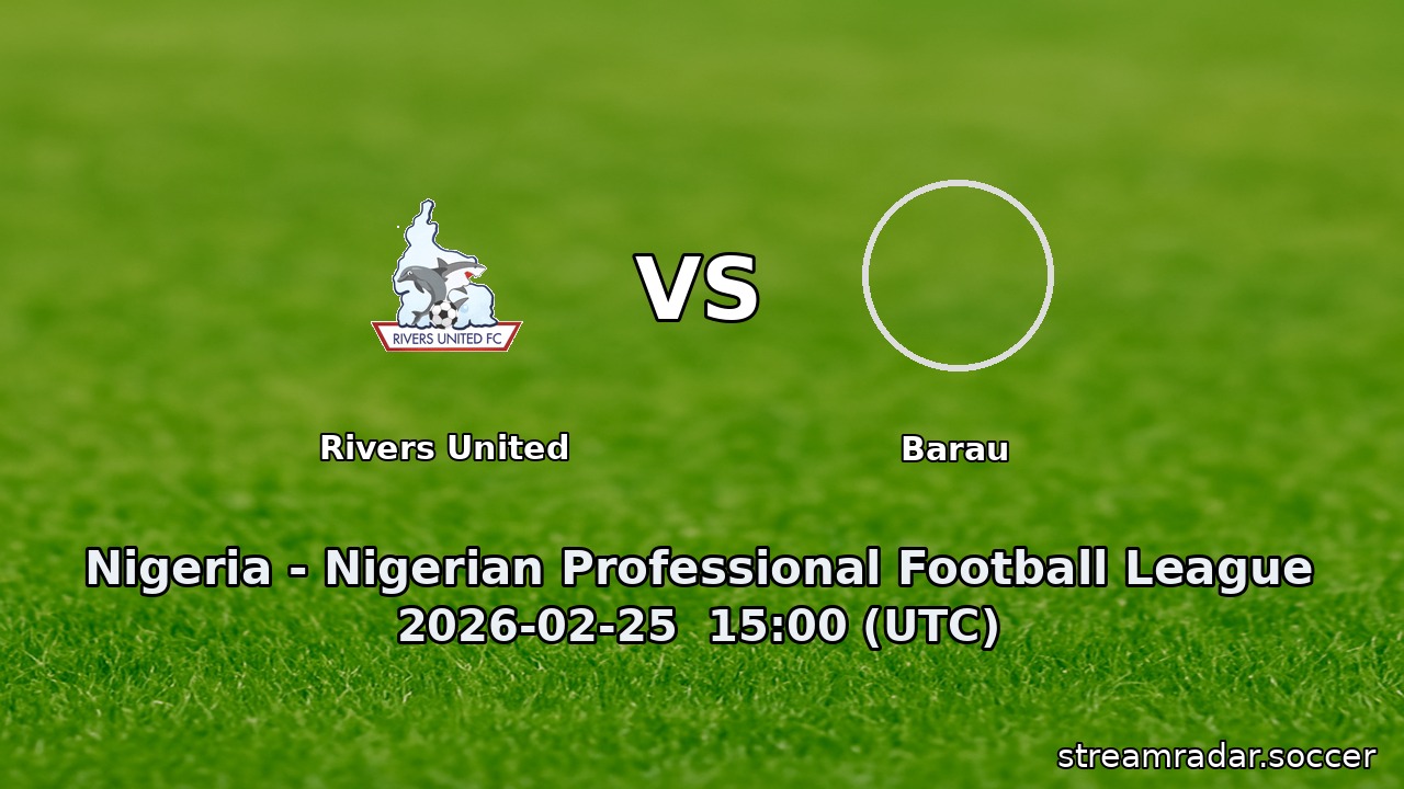 Rivers United vs Barau