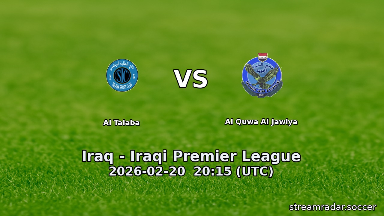 Al Talaba vs Al Quwa Al Jawiya