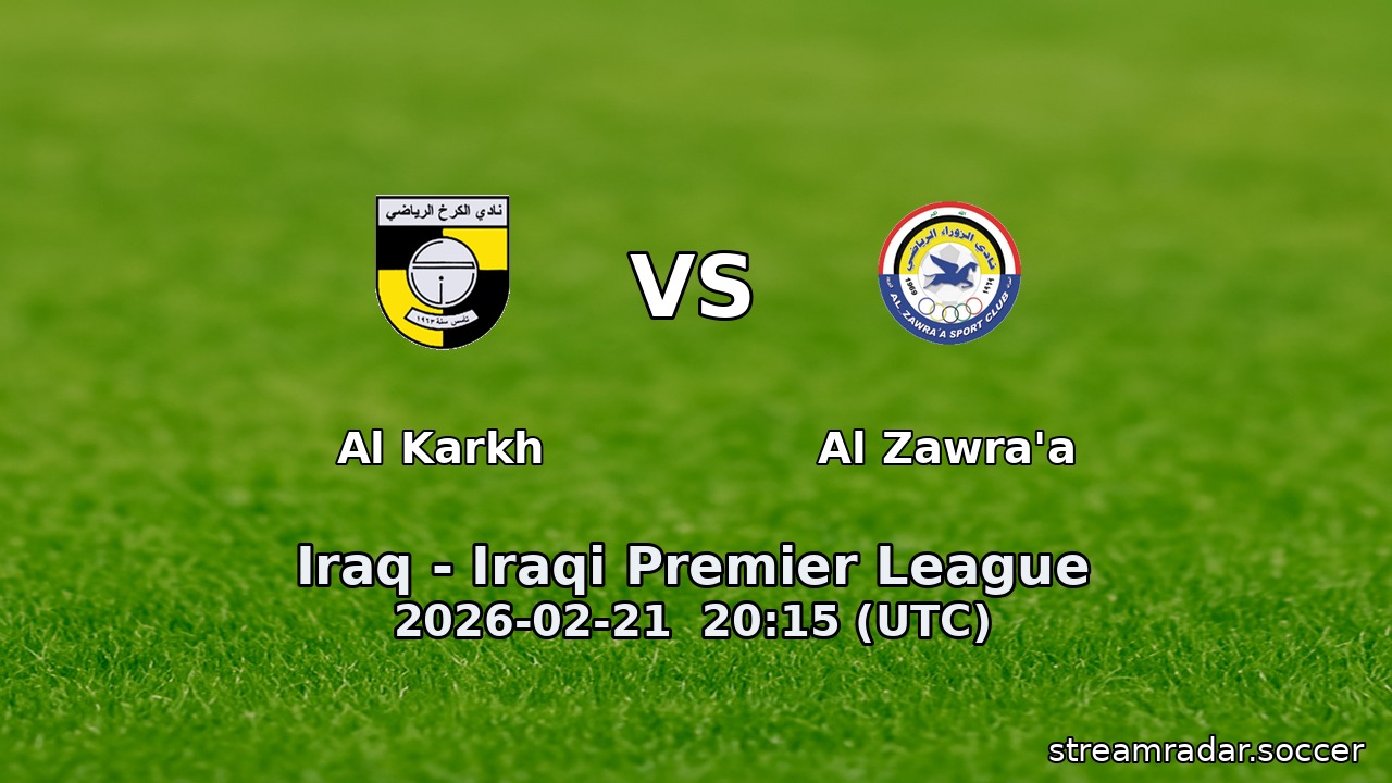 Al Karkh vs Al Zawra'a