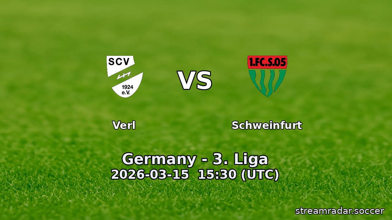 Verl vs Schweinfurt