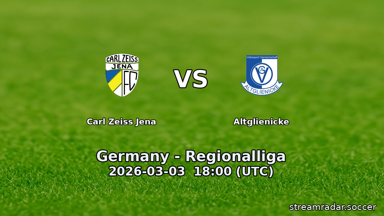 Carl Zeiss Jena vs Altglienicke