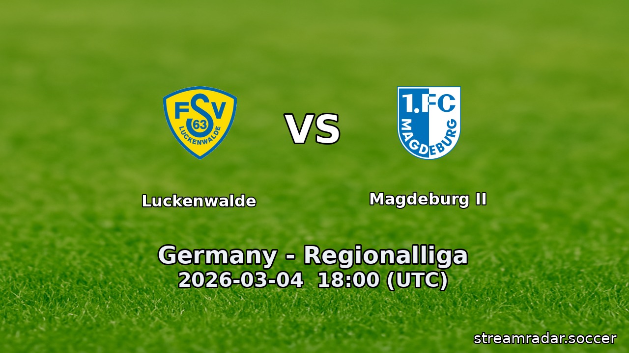 Luckenwalde vs Magdeburg II
