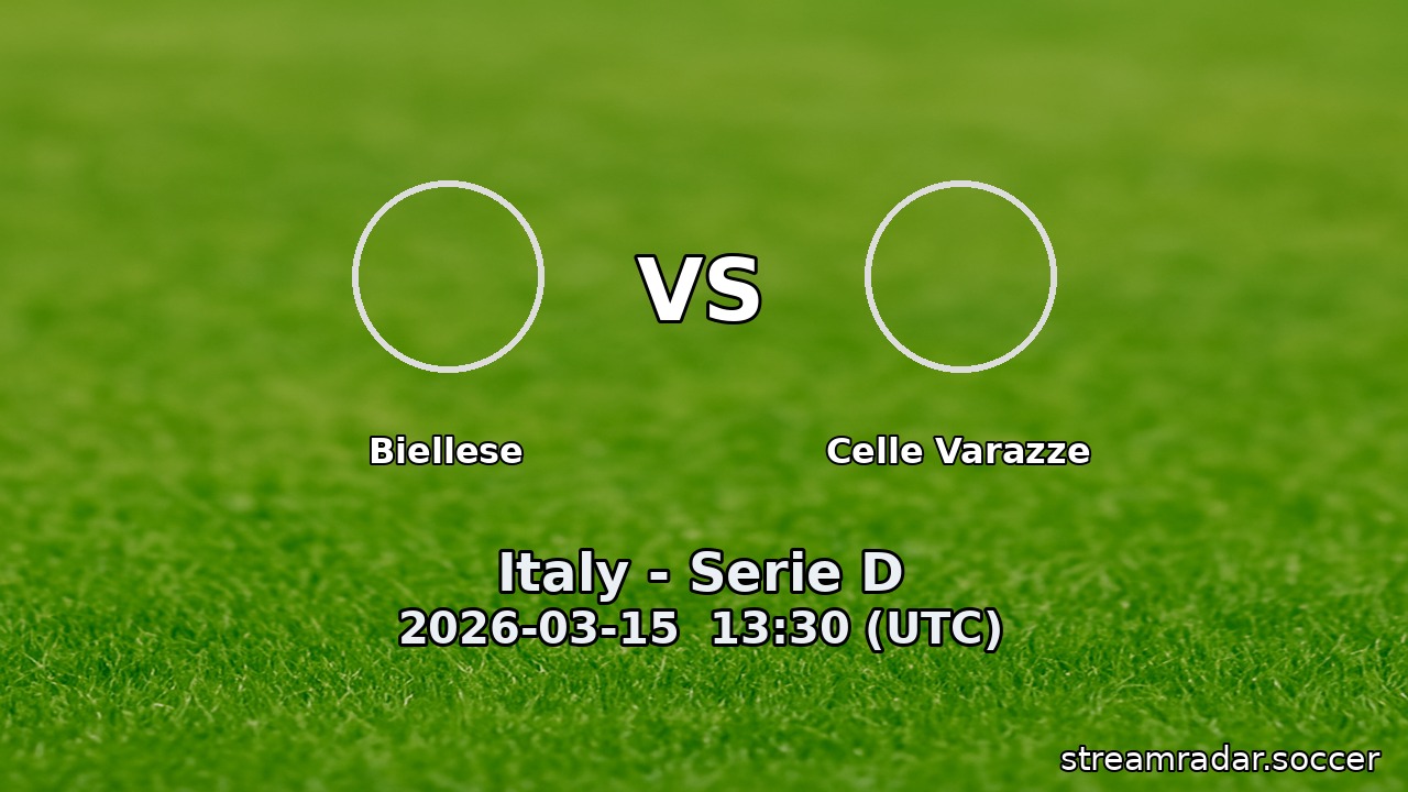 Biellese vs Celle Varazze