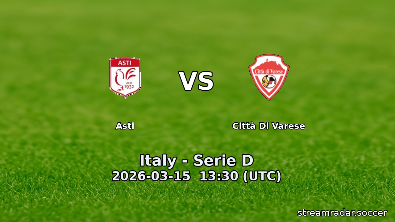 Asti vs Città Di Varese