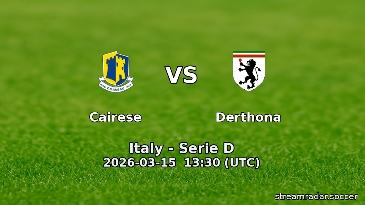 Cairese vs Derthona