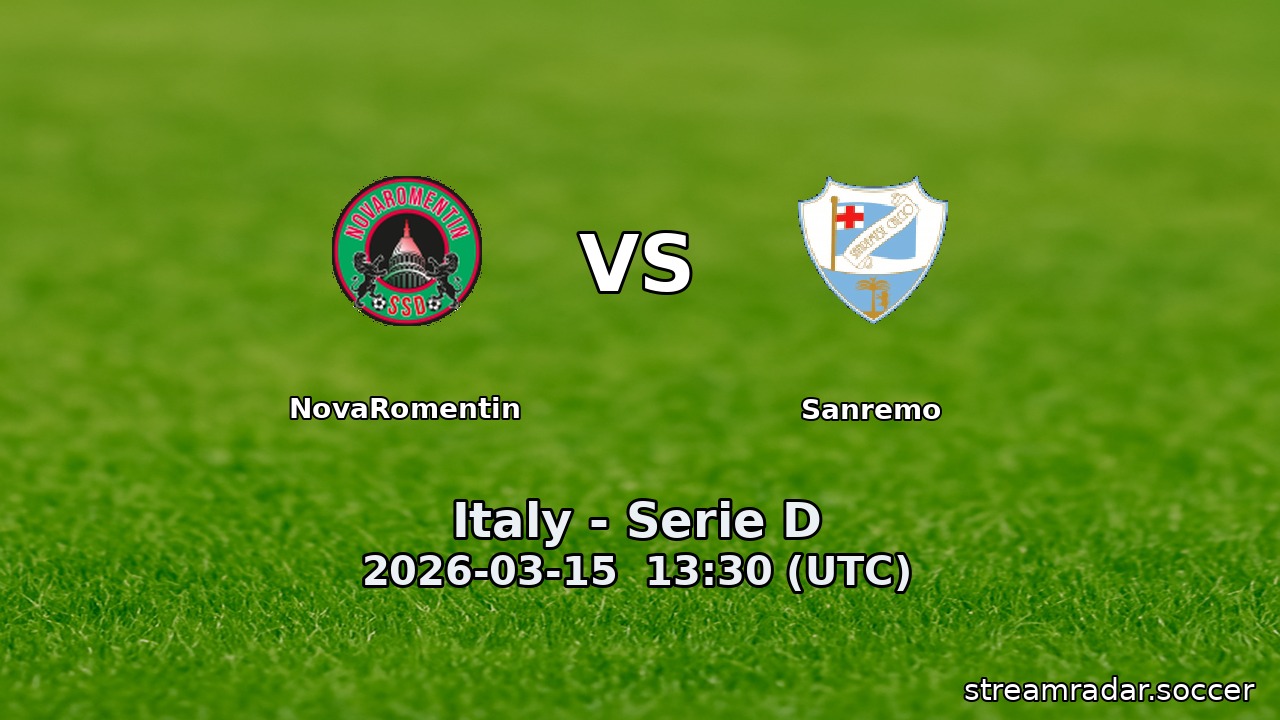 NovaRomentin vs Sanremo