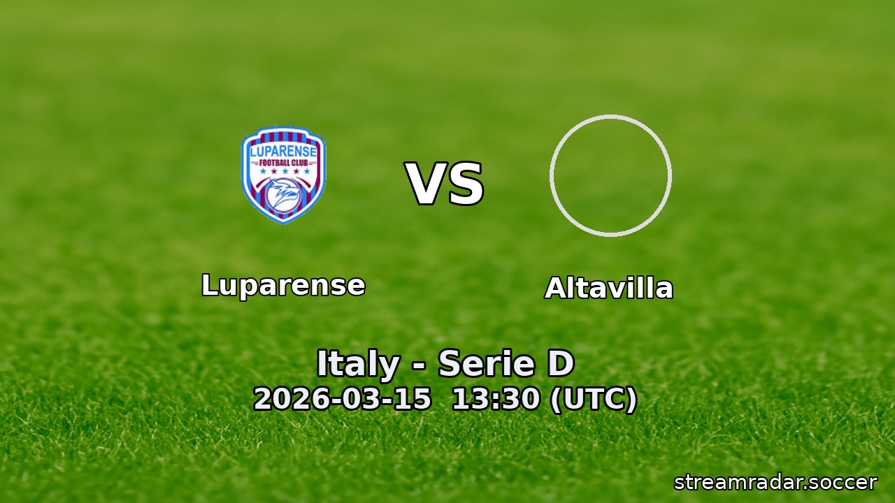 Luparense vs Altavilla