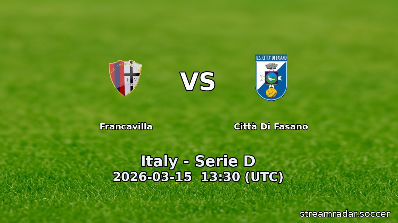 Francavilla vs Città Di Fasano