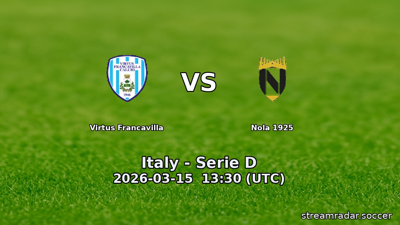 Virtus Francavilla vs Nola 1925